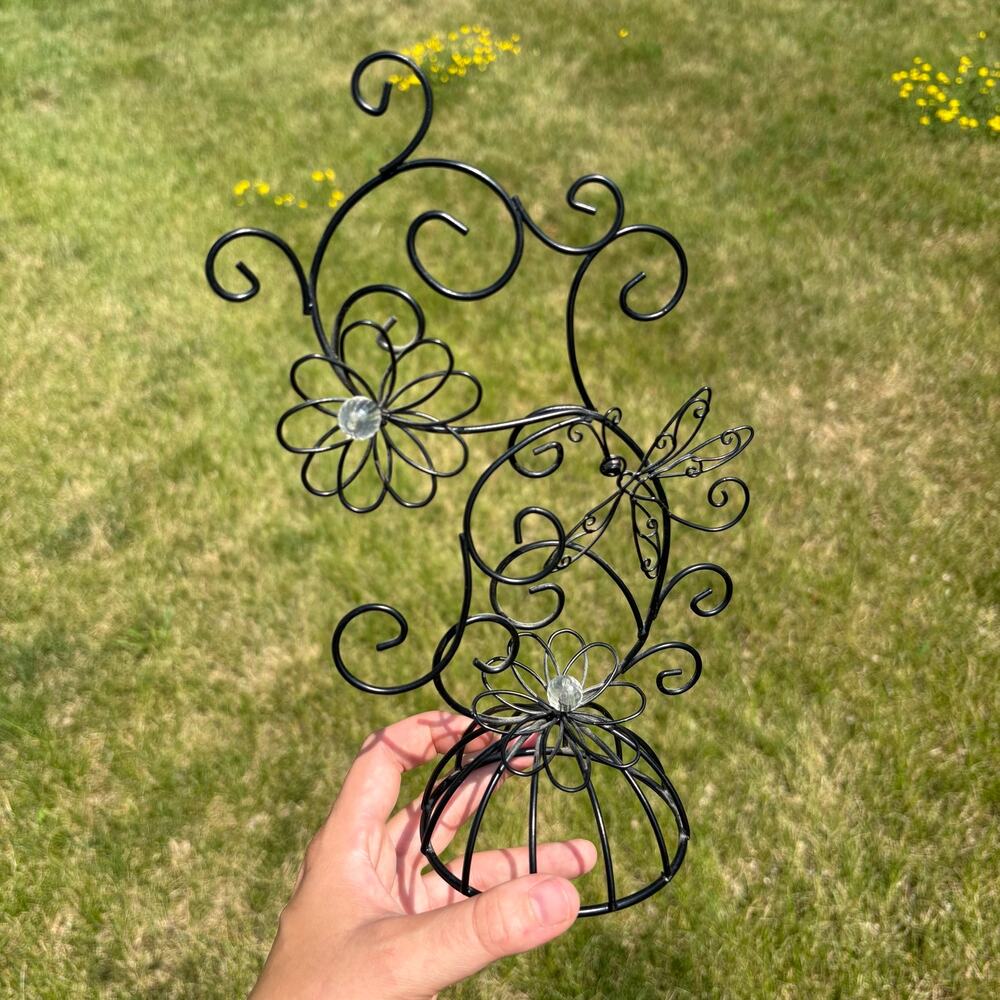Black wire butterfly photo holders